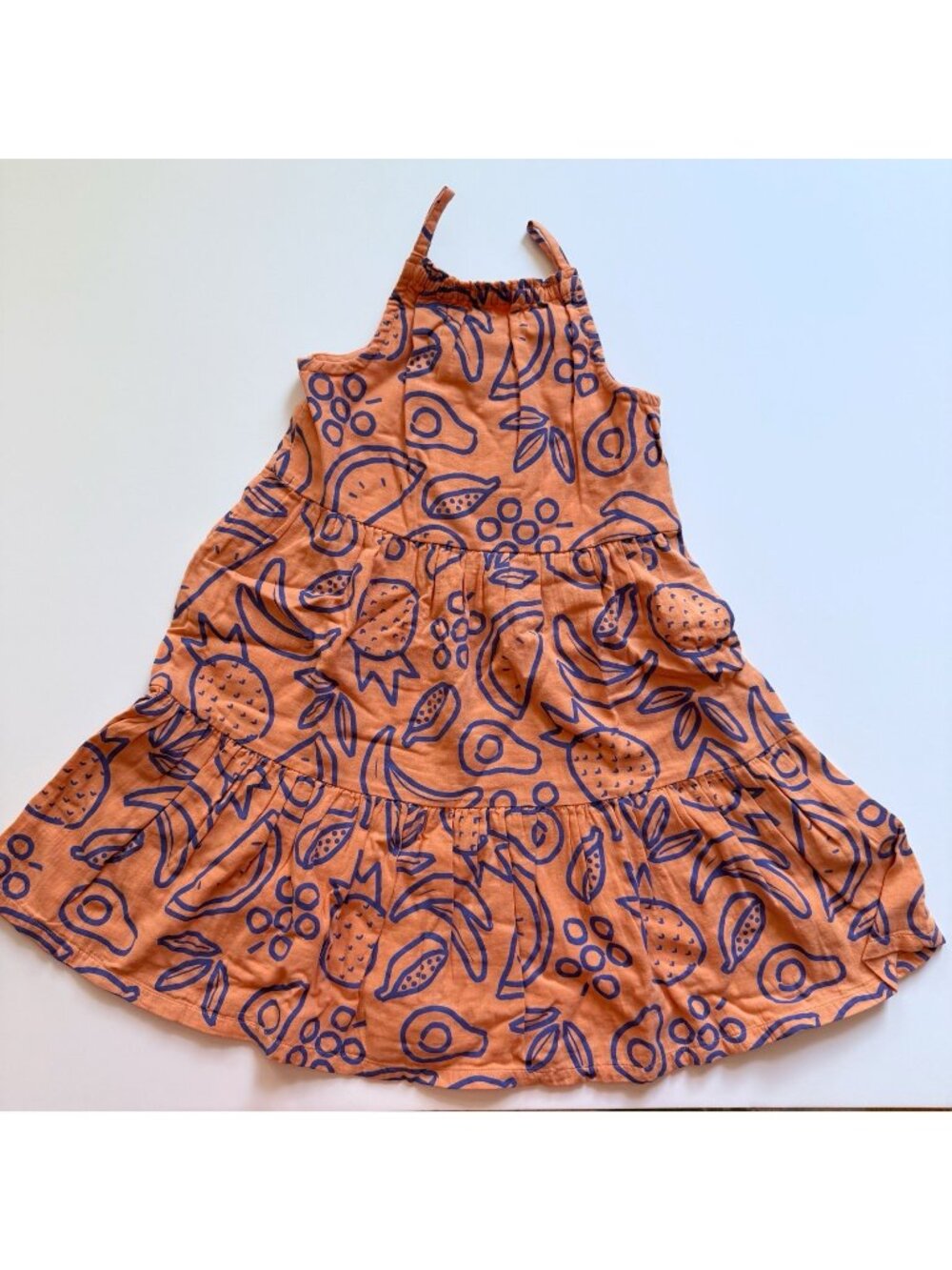 Hanna Andersson Girl Tiered Printed Woven Dress 8 years NWOT